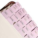 Idyllic Grace - Mini Bible Tabs, Embossed Gold Foil, Journaling, Small Bibles, Study Tool, 90 Tabs, Old and New Testament, Christian, Catholic, Apocrypha, Index Tabs, Matte Laminated - Harmony
