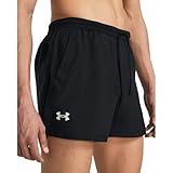 Under Armour Men's Launch Run 5-Inch Shorts, (001) Black/Black/Reflective, Medium