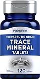 Piping Rock Trace Minerals Supplements | 120 Tablets | Therapeutic Grade | Pills for Men and Women | Non GMO, Gluten Free