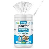 Vetnique Labs Glandex Dog Wipes for Pets Cleansing & Deodorizing Anal Gland Hygienic Dog & Cat Wipes with Vitamin E, Skin Conditioners and Aloe (75ct)