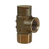 Merrill MFG PRVNL75100 Lead-Free 3/4" Pressure Relief Valve - No Lead Brass, 100 PSI for Water Systems