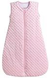 BABYINABAG Very Warm 2.5 Tog Quilted Winter Model Baby Sleep Bag or Sack, Plush Minky Dot for Infants and Toddlers (Medium (10-24 mos))