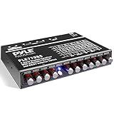 PyleUsa 7 Bands Graphic Equalizer with SUB Volume Adjustable for Subwoofer Channel, Built in Bluetooth for Wireless Music Streaming, Stereo RCA Output, Aux RCA Input, Mounting Hardware Included