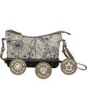Myra Bag Dainty Delight Small & Cross Body Bag Upcycled Canvas & Leather S-2567