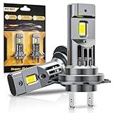 MIFMIA H7 LED Bulb, 40000LM 800% Brighter 1:1 Mini Size, Backup H7 Bulb 6000K Cool White Interior Light, No Adapter Required Non-Polarity, Plug and Play, Pack of 2, License Plate Lights