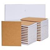 Paper Junkie 48 Pack Small Blank Notebooks for Kids Bulk - Kraft Paper Journals Bulk for Students, Sketching Drawing, Writing (4.3 x 5.6 In Journaling Notebooks)