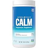 Natural Vitality Calm, Magnesium Supplement, Anti-Stress Drink Mix Powder, Gluten Free, Vegan, & Non-GMO, Original Unflavored, 16 oz