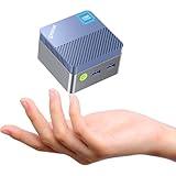 GMKtec Mini PC with Preinstalled Windows 11 Pro, G5 Micro Desktop Computer, 12th Gen Intel Alder Lake N97 (up to 3.60GHz) 12GB DDR5 256GB Hard Drive for Business, School, Office Sky Blue