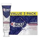 Crest 3D White Advanced Glamorous White Teeth Whitening Toothpaste, 3.3 oz, Pack of 3