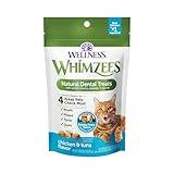 WHIMZEES Wellness Cat Dental Treats, Natural Chews, Chicken and Tuna Flavor, (2 Ounce Bag)