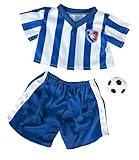 Plush Toys Wonderland All-Stars Soccer Uniform with Ball for Your Stuffed Animals Plush Soft Toys Teddy Friend Fits Most 6"-10" Dress Your Teddy Buddy in Style Gifted Loved One