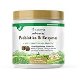 NaturVet Advanced Probiotics & Enzymes, PB6 Dog Soft Chews to Help Sensitive Stomachs and Digestive Issues, Hickory Smoked Bacon Flavored Pet Supplement for Dogs Over 6 Weeks, 120 Count Jar