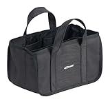 GUANJUNX Pet Grooming Tote Bag, Organizer with 6 Large Pockets for Tools and Dog Foods, Travel Outdoor Dog Grooming Bag (Black)