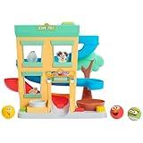 SESAME STREET 'Round The Neighborhood 4-Piece Ball Drop Playset and Figures, Sounds and Phrases, Kids Toys for Ages 12 Month by Just Play