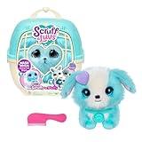 SCRUFFALUVS Blue Surprise Pet, Mystery Plush Toys, Stuffed Animals, Wash to Reveal 1 of 3 Rescue Pets: Puppy, Bunny, or Kitty - Includes 8.7" Deluxe Pet Carrier - Styles May Vary