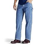 Lee Men's Loose-Fit Straight Leg Carpenter Jean, Retro Stone, 36W x 32L