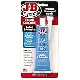 J-B Weld 31310 All-Purpose RTV Silicone Sealant and Adhesive - 3 oz. - Clear