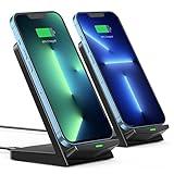 Wireless Charger [2 Pack],15W Fast Wireless Charging Stand,Wireless Charger Compatible with iPhone 15/15 Plus/15 Pro Max/14/13/12 /11Pro Max/XR/XS/X/8 Plus,Galaxy S23/S22/S21/S20 Note 20/10,Google,etc