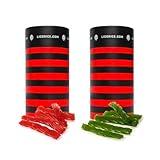 Licorice.com Gourmet Licorice Candy Duo Pack - Watermelon and Green Apple Shorties