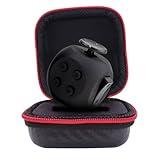 PILPOC theFube Fidget Cube - 6 Sided Fidget Toys for Adults and Kids - Fidget Cube Toy for Stress Relief & Focus - Audible/Silent Fidget Cube for Kids, with Carry Case (Midnight)