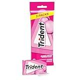 Trident Bubblegum Sugar-Free Chewing Gum, 3 Packs of 14 Pieces (42 Total Pieces)