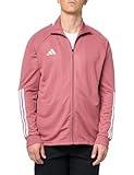 adidas Men's Sereno Cut 3-Stripes Slim Track Jacket, Preloved Crimson/White