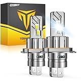 FAHREN H4/9003/HB2 LED Bulbs, 𝟓𝟎𝟎𝟎𝟎𝐋𝐌 𝟗𝟎𝟎％ [Modern & Brightest] Ultra-Bright Bulbs 𝟑𝟔𝟎° Adjustable Quick Install, 1:1 Mini Size No Adapter Required H4 Light Kit bulb, Pack of 2