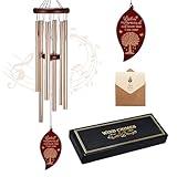 Memorial Wind Chimes with Engraved Tree of Life, 32" Sympathy Wind Chime for Loss of Loved One Prime, Sympathy/Remembrance Gifts,Outdoor Clearance for Home & Garden Decor