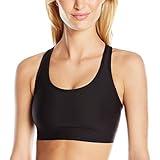 Hanes Sport Women's Compression Racerback Sports Bra,Black,Medium