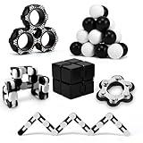 Fidget Toys Adults Pack, Sensory Fidgets Toy Set for Kids Teen Boy Girl Autism ADHD with Infinity Cube Figette Ball & Fidget Ring Desk Cool Gadget Stress Relief Flippy Chain Christmas Stocking Stuffer