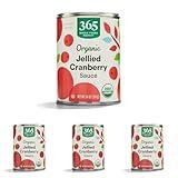 365 by Whole Foods Market, Sauce Cranberry Jellied Organic, 14 Ounce (Pack of 4)