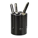 Barbuzzo Gun Cylinder Pen Holder & Paper Weight, Black - Lock & Load Your Favorite Pens and Pencils at your Office Desk - The Perfect Office Accessory & Gift - Made Out of Heavy Duty Cast Aluminum (UTU3GI0091)
