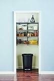 Rubbermaid 36" Pantry Closet Storage Organization System Kit, Satin Nickel