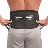 MUELLER Sports Medicine Lumbar Back Brace with Removable Pad, Ideal for Upper and Lower Back Pain, Relief & Support for Men and Women, Strains, Sciatica, Scoliosis, Black, Regular Size