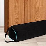 NABOWAN 32" Weighted Under Door Draft Stopper -Triangular Door Draft Blocker with Hook Loops for Easy Install, Save Energy, Home Room Essentials