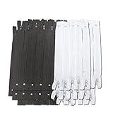 Amariver Black and White Nylon Coil Zippers, 100Pcs 9 Inches Nylon Coil Zippers for Tailor Sewer Sewing Crafter Special, 2 Colors, 50 Pcs Per Color