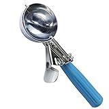1 Pcs Stainless Steel Ice Cream Scoop Set Dishers Scoops Cookie Scoop Set Food Scoop, Blue Handle (2.48 Inch)