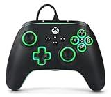 PowerA Advantage Wired Controller for Xbox Series X|S with Lumectra - Black, gamepad, wired video game controller, gaming controller, works with Xbox One and Windows 10/11, officially licensed