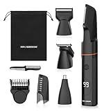MAXGROOM Manscape Body Hair Trimmer for Men, Waterproof Pubic, Groin & Ball Shaver, No-Nick Mens Grooming Kit with LED Display, Type-C USB Rechargeable, Guide Comb & Travel Lock