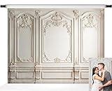 Kate Elegant Grey Wall Photo Backdrop Classic European Architectural Photography Background for Weddings and Portraits, 7x5ft