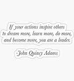 Leadership Quote, Manager Business Leader Quote, Inspiration - Pack of 3 Stickers - Auto, Wall, Laptop, Cell, Truck Sticker for Windows, Cars, Trucks