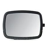 Munchkin Baby Car Mirror for Rear Facing Car Seats, Pivot 360 Baby in-Sight Adjustable Auto Mirror, Black