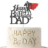 Super Dad Cake Topper Father Birthday Cake Decorations for Super Hero Daddy Best Dad Party Supplies