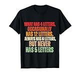 Funny Riddle Wordplay Joke for Grammar Nerds and Teachers T-Shirt