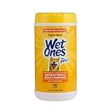 Wet Ones for Pets Multi-Purpose Dog Wipes With Aloe Vera | Dog Wipes For All Dogs in Tropical Splash, Wet Ones Wipes for Paws & All Purpose | 50 Ct Cannister Dog Wipes