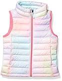 Amazon Essentials Girls' Lightweight Water-Resistant Packable Puffer Vest, Pink Ombre, Small