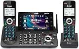 AT&T 2-Handset DECT 6.0 Cordless Home and Business Phone with Answering Machine, 5" Color Display, One-Touch Shortcut, Conference, Intercom, Smart Call Blocker, Bluetooth Connect to Cell: DLP73290