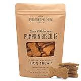 CRAFTED BY HUMANS LOVED BY DOGS Portland Pet Food Company Pumpkin Healthy Dog Treats - Grain-Free, Human-Grade, All Natural Dog Training Treats & Biscuits Made in The USA Only 1-Pack (5 oz)