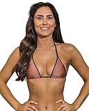 Wicked Weasel 312 Serendipity Tri Bikini Top (Small, s) Rose Gold/Black