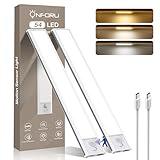 Onforu Under Cabinet Lighting, 54 LED Motion Sensor Light, Dimmable & 3 Color Temperature Closet Lights, 1500mAh USB Rechargeable Battery Operated, Magnetic Wireless Under Counter Lights for Kitchen